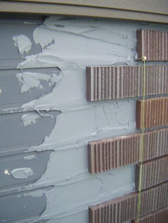 吉田様邸外壁タイル工事